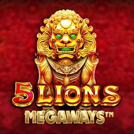 Slots logo of 5 Lions Megaways from Pragmatic Play at Casoo Casino