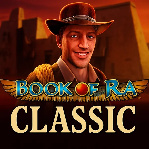 Book of Ra Classic logo by Novomatic at Casoo Casino