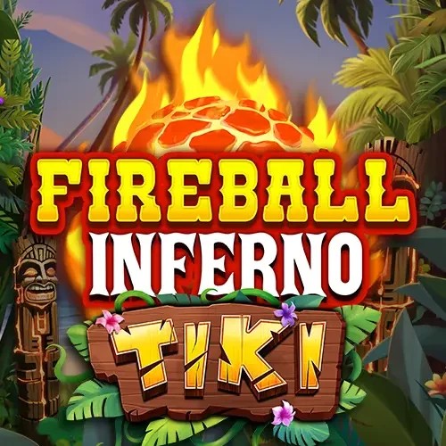 Fireball Inferno Tiki by NetEnt, showcased at casoocasino.co – game logo