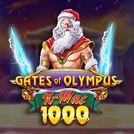Gates of Olympus Xmas 1000 online game logo by Pragmatic Play on casoocasino.co
