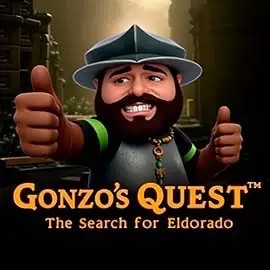 Gonzo's Quest slot logo by NetEnt at Casoo Casino