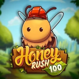 Honey Rush 100 online game logo by Play’n GO on casoocasino.co
