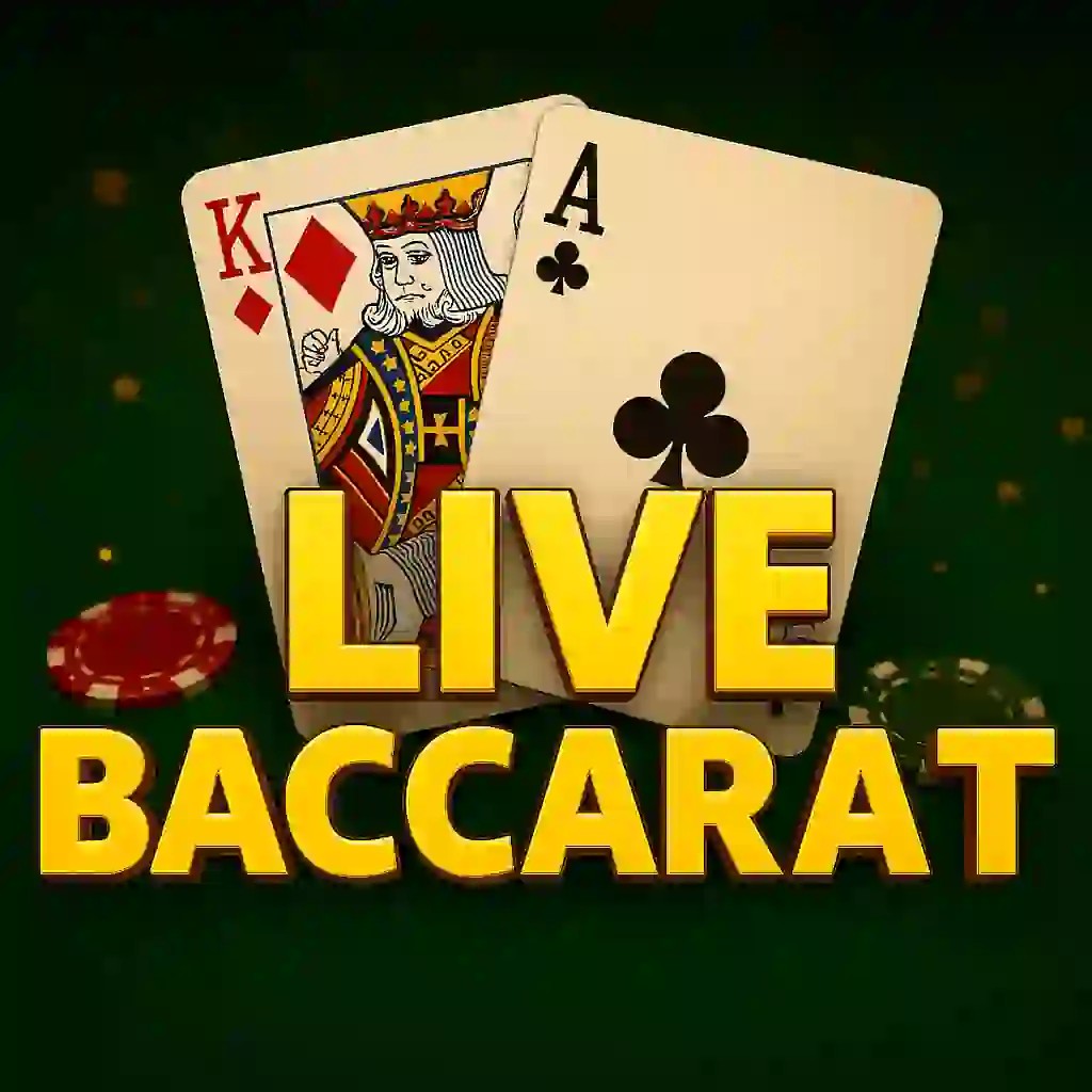 Live Baccarat by Evolution, showcased at casoocasino.co – game logo