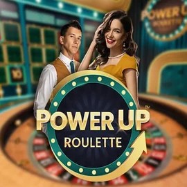 PowerUP Roulette online game logo by Pragmatic Play on casoocasino.co